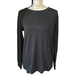 Matty M Charcoal Gray Long Sleeve Side Zip Size Small